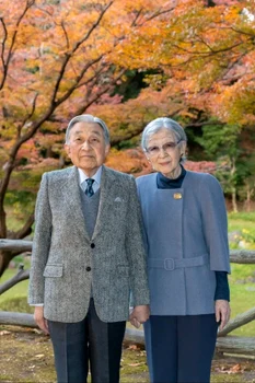 Fostul Împărat Akihito și fosta Împărăteasă Michiko ai Japoniei. FOTO: Agenția Casei Imperiale
