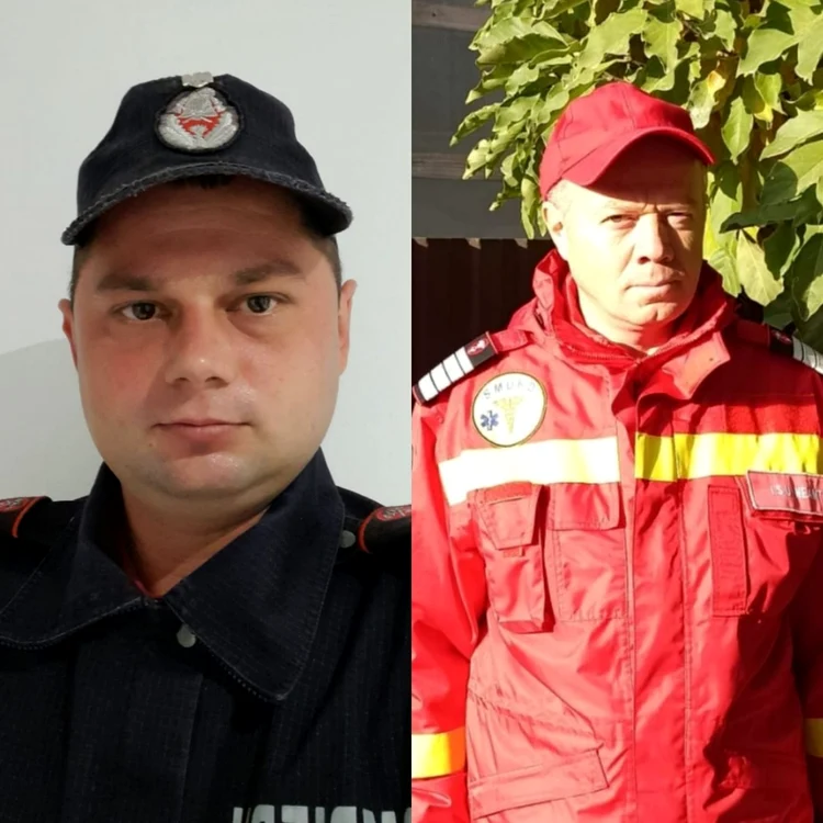 Doi pompieri au dat dovadă de altruism. FOTO ISU Neamţ