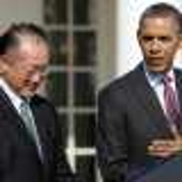 Jim Yong Kim şi preşedintele SUA, Barack Obama