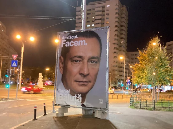 Afiș electoral Daniel Băluță FOTO Facebook 