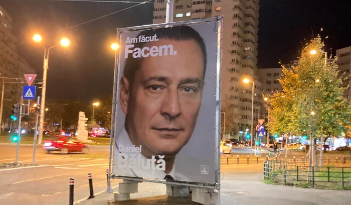 Panourile candidatului PSD Daniel Băluță FOTO: Facebook/Cătălin Drulă
