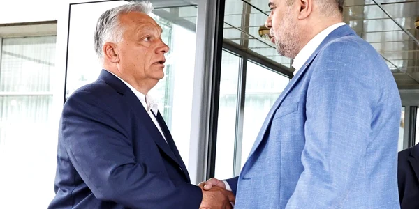 Premierul Marcel Ciolacu, întâlnire cu omologul ungar, Viktor Orban Foto: Facebook