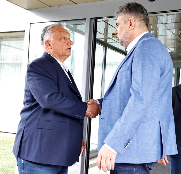 Premierul Marcel Ciolacu și Viktor Orban FOTO Facebook