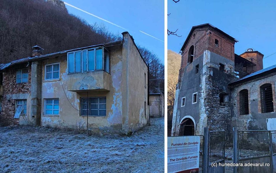 Blocul muncitoresc din munți înghițit de pădure. Locul straniu din apropierea unui fost mare furnal VIDEO