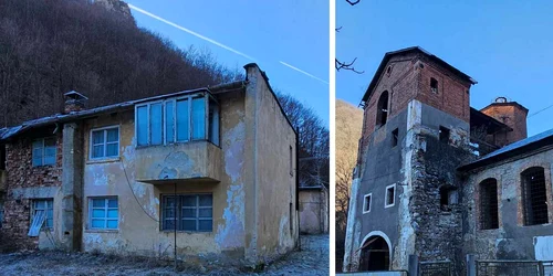 Furnalul din Govâjdia si blocul muncitoresc de la Crăciuneasa. Foto: Daniel Guță. ADEVĂRUL jpg
