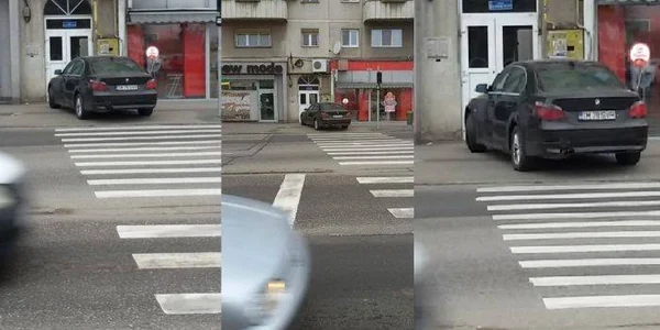 Parcare ilegala BMW FOTO Cristian Chira