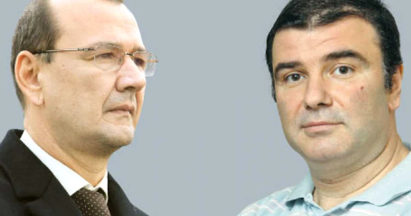 Valentin Fătuloiu (stânga) şi Cătălin Chelu