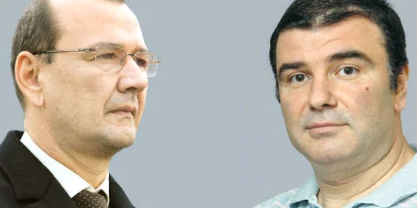 Valentin Fătuloiu (stânga) şi Cătălin Chelu