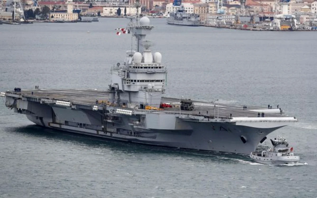 Portavionul Charles de Gaulle FOTO EPA-EFE