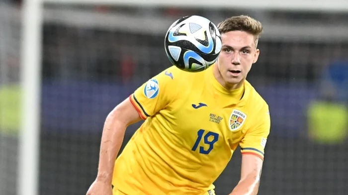 Louis Munteanu, atacant România U21. FOTO: Arhiva Adevărul
