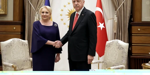 Viorica Dancila si Recep Tayyip Erdogan FOTO gov.ro