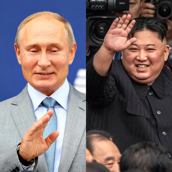 
    Kim Jong Un şi Vladimir Putin se întâlnesc în primul lor summit joi, la VladivostokFoto: Getty Images  