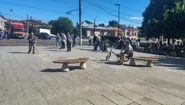 Centrul orașului Galați, oameni evacuați după ce o dronă a lovit un imobil  Foto: C. Mazilu