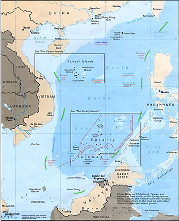 Pretențiile teritoriale ale Chinei în Marea Chinei de Sud, „Cele 9 linii întrerupte”