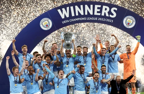 Manchester City a ridicat trofeul european / FOTO: EPA EFE