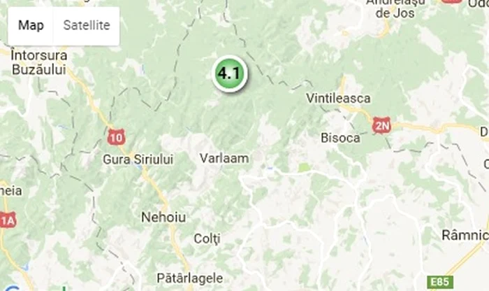 Seism de 4,1 grade pe scara Richter în zona VranceaFoto News.ro