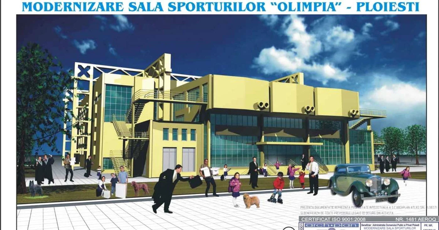 Proiectul de renovare a Sălii Sporturilor „Olimpia” din Ploieşti  promitea şi o extindere...