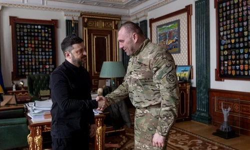 Volodimir Zelenski si Vasil Maliuk fostul sef SBU FOTO FB Zelenski jpg