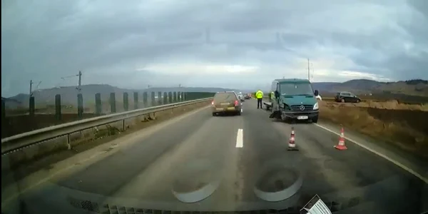 Accident cu cinci victime printre care trei străini pe DN14 în Sibiu jpg