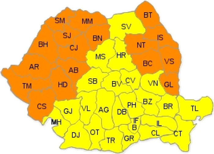 Mai multe judete sunt sub avertizare cod portocaliu de canicula  Sursa foto: meteoromania.ro