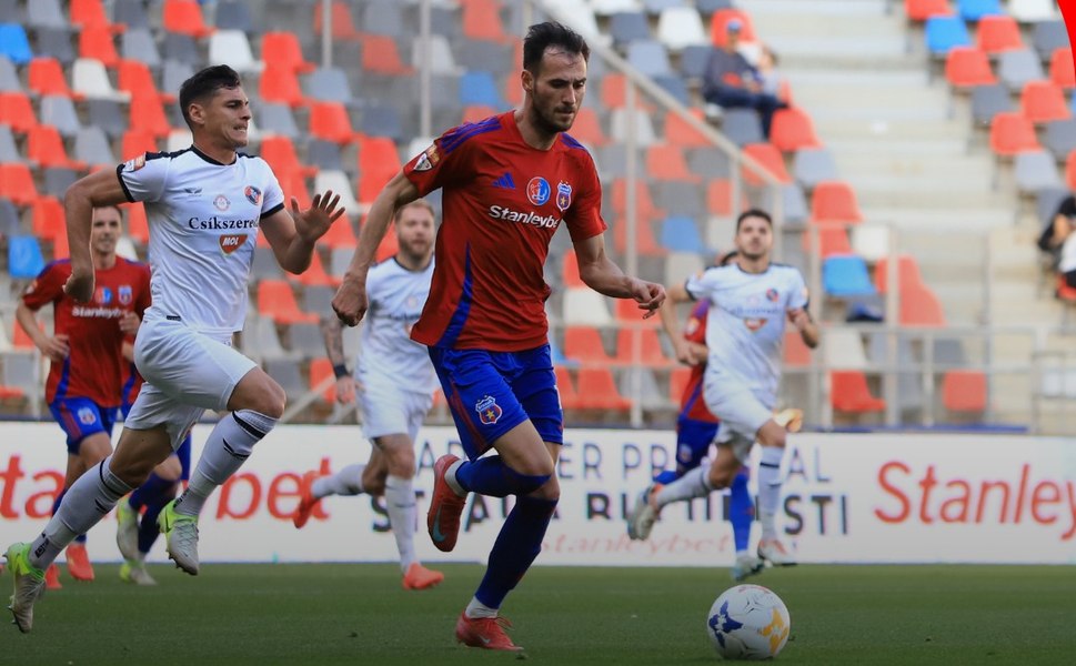 Steaua a ratat șansa de a urca pe primul loc în Liga a II-a. Tribune goale în Ghencea