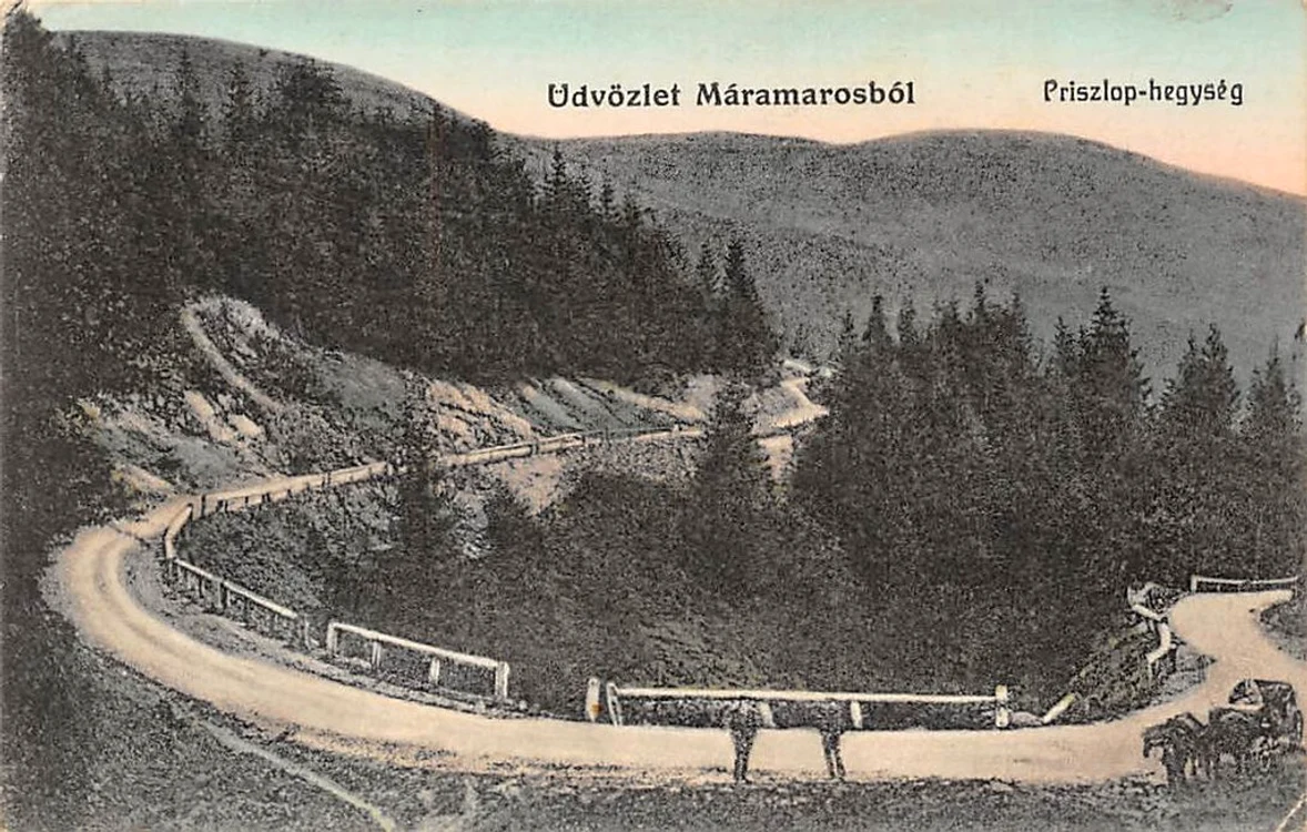 Șoseaua care leagă Borșa de Iacobeni, în Pasul Prislop  Sursa FOTO Wikipedia 