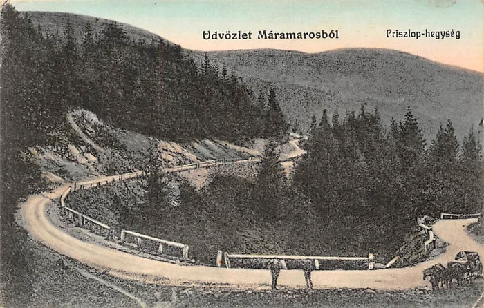Șoseaua care leagă Borșa de Iacobeni, în Pasul Prislop Sursa FOTO Wikipedia