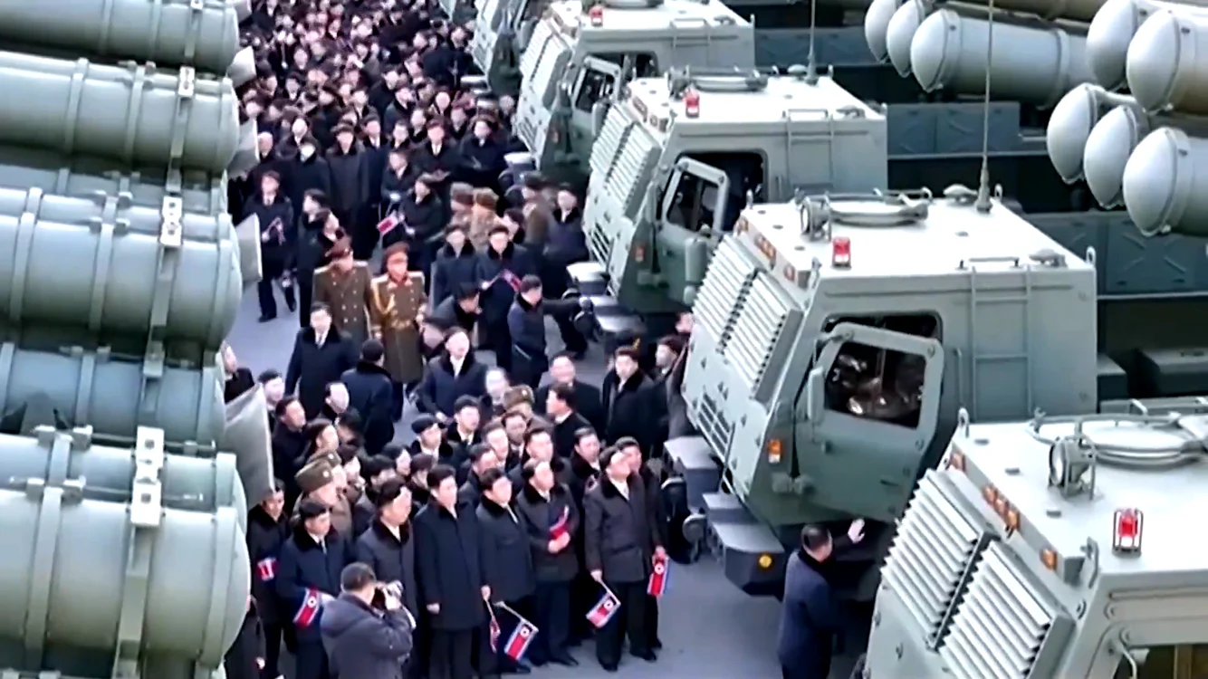 Kim Jong Un a supravegheat prezentarea oficială. FOTO: X/captură video