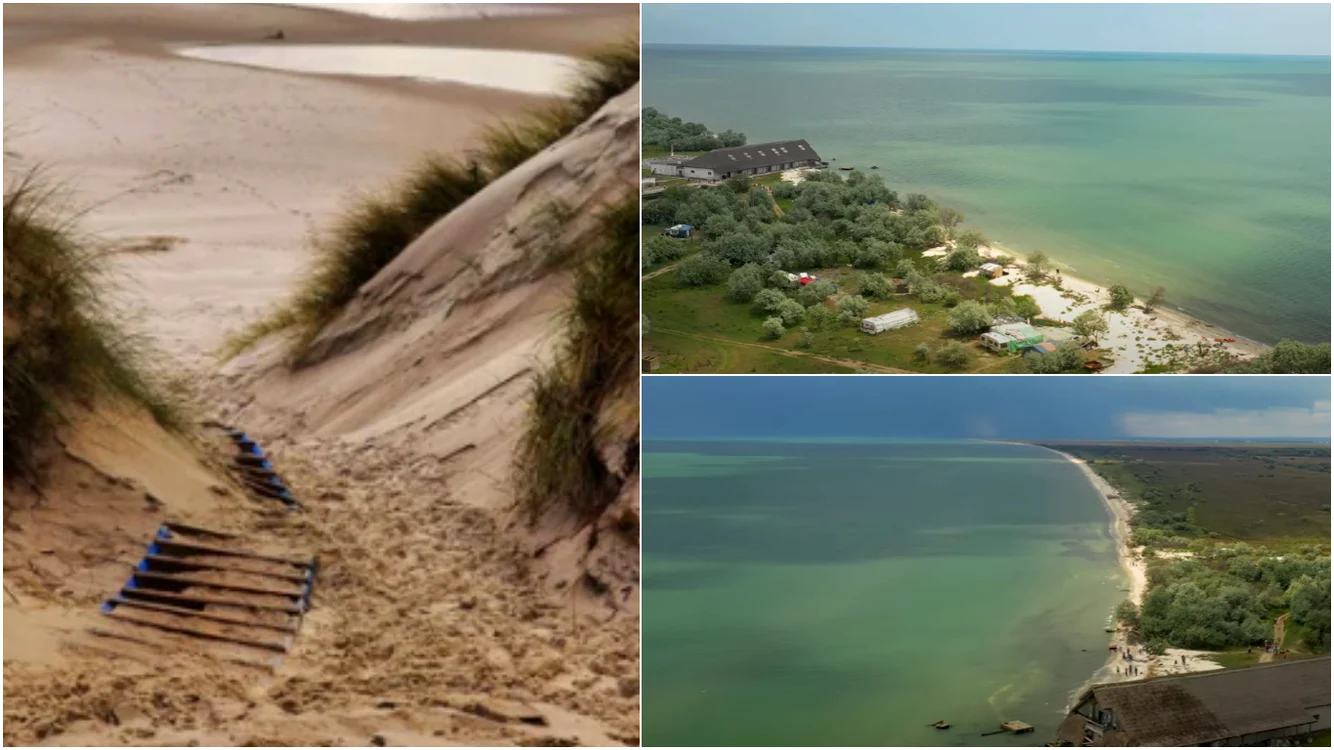 Cea mai spectaculoasă plajă sălbatică din România - Foto: colaj/captură video
