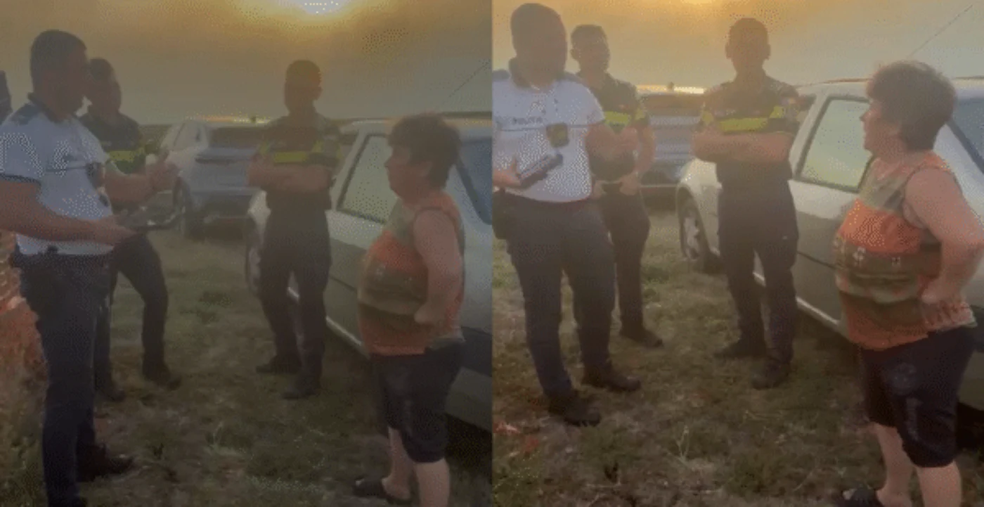 O localnică i-a luat la rost pe poliţiştii care l-am amendat pe primar. 