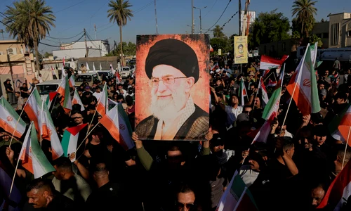 Manifestație pro Iran  Bagdad FOTO Profimedia jpg