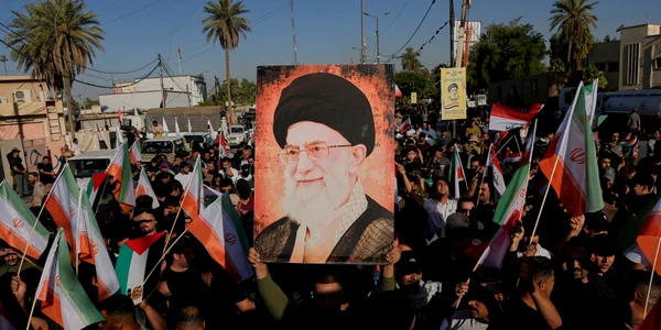 Manifestație pro Iran  Bagdad FOTO Profimedia jpg