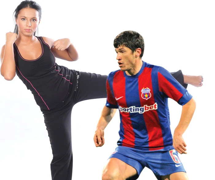 
    Iubita lui Cristi  Tănase, Iulia,  s-a apucat de  sport dorind să  se menţină în  formă maximă  