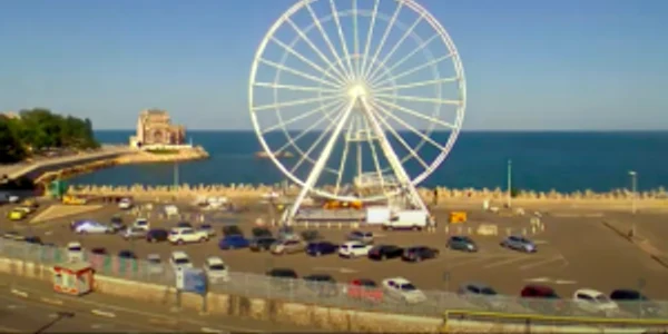 Roata panoramică Tomis Eye de la Constanţa Sursa Facebook Decebal Făgădău