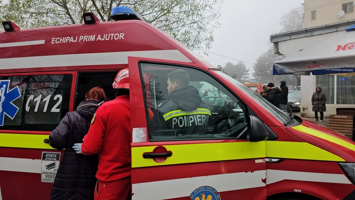 O persoană a făcut atac de panică. FOTO ISU Botoșani