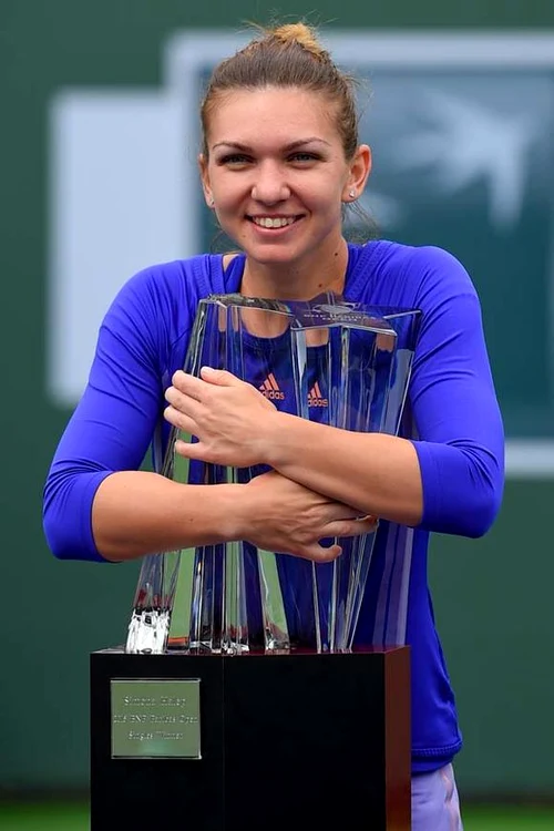 Simona Halep a câştigat ultimul ei trofeu la Indian Wells, în luna martieFoto Click!