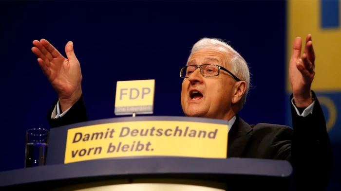 Rainer Bruederle este liderul partidului Democraţii Liberi, parte a coaliţiei de guvernare. FOTO Reuters