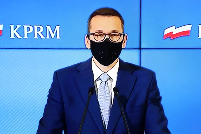 Foto: EPA-EFE / Premierul polonez Mateusz Morawiecki a găsit „vinovatul”