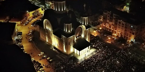 slujba de inviere la Catedrala ortodoxă din Turnu Severin FOTO Episcopia Severinului şi Strehaiei 