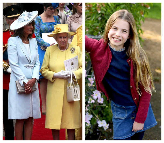 Charlotte și bunica Carole Middleton jpg