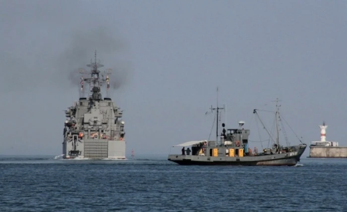 Nave de război trimise de Rusia în Siria   FOTO: al arabiya