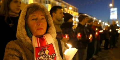 Comemorarea victimelor represiunii staliniste la Minsk FOTO EPA
