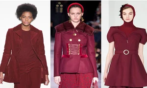Burgundy este şi anul acesta culoarea care a dominat prezentările de modă  jpeg