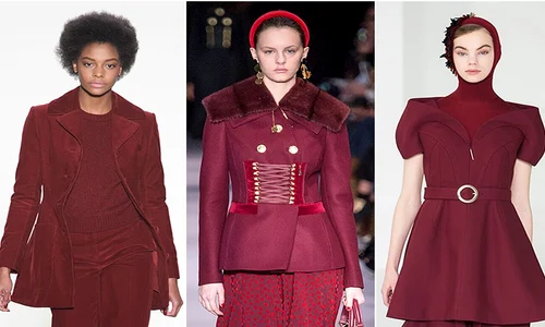 Burgundy este şi anul acesta culoarea care a dominat prezentările de modă  jpeg