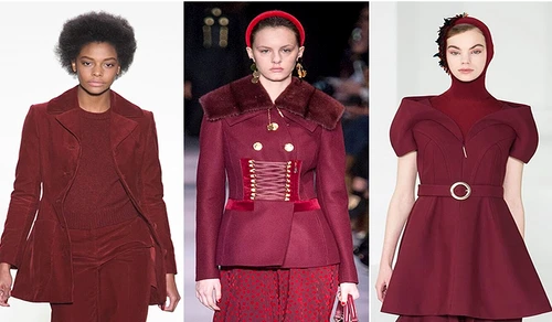 Burgundy este şi anul acesta culoarea care a dominat prezentările de modă  jpeg