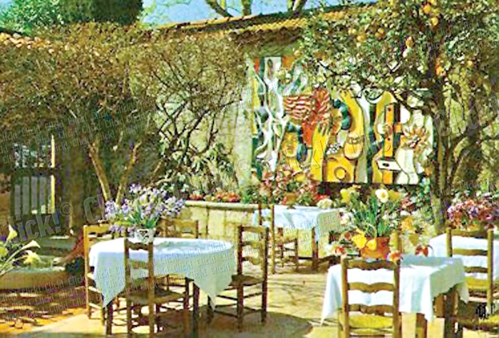 Aşa arată celebrul  restaurant „La  Colombe d’Or”,  frecventat de  multe staruri