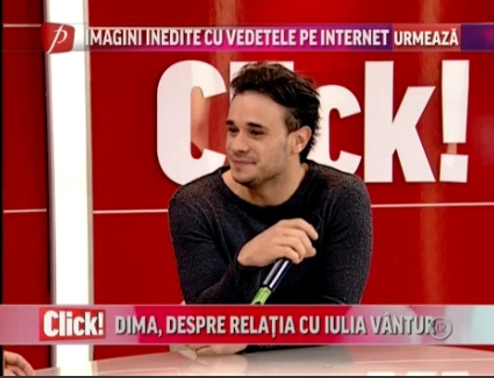 Dima a venit în platoul emisiunii Click!