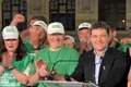 Nicușor Dan câștigător al unui nou mandat la Primăria Capitalei - discursul după închiderea urnelor Foto captură video