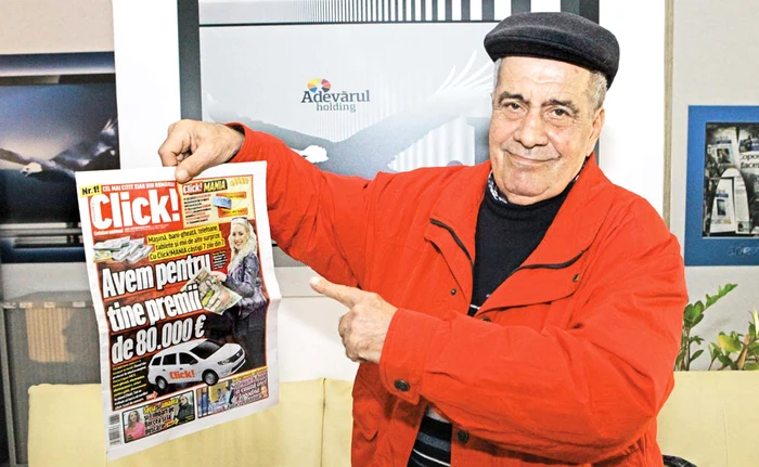 
    “Vreau să joc şi în continuare”,  spune Ion Diţoiu, pensionarul  care s-a ales cu 1.000 de lei  