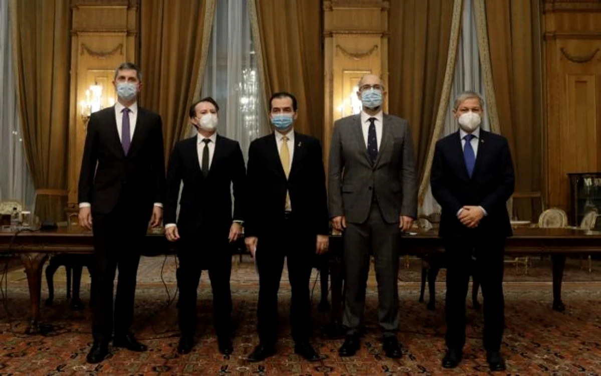 Miercuri, premierul desemnat al României, Florin Cîțu, a depus la Parlament programul de guvernare și lista miniștrilorSursa foto: INQUAM PHOTOS/George Călin